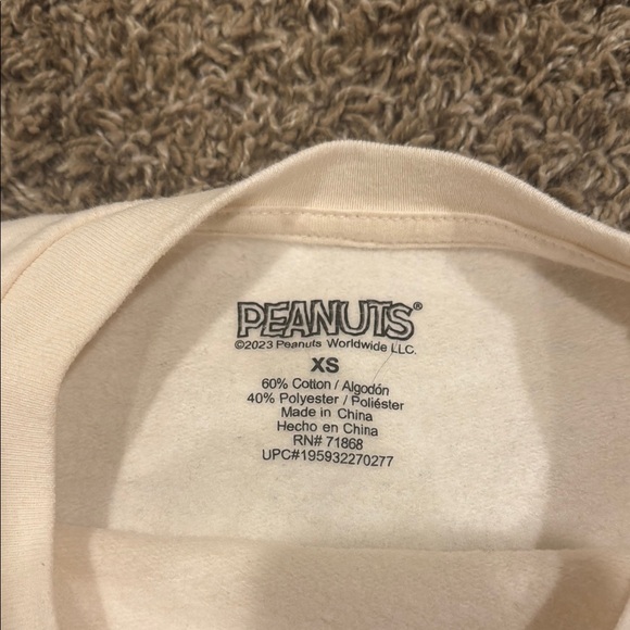 Peanuts Cream XS Sweatshirt - Picture 2 of 4